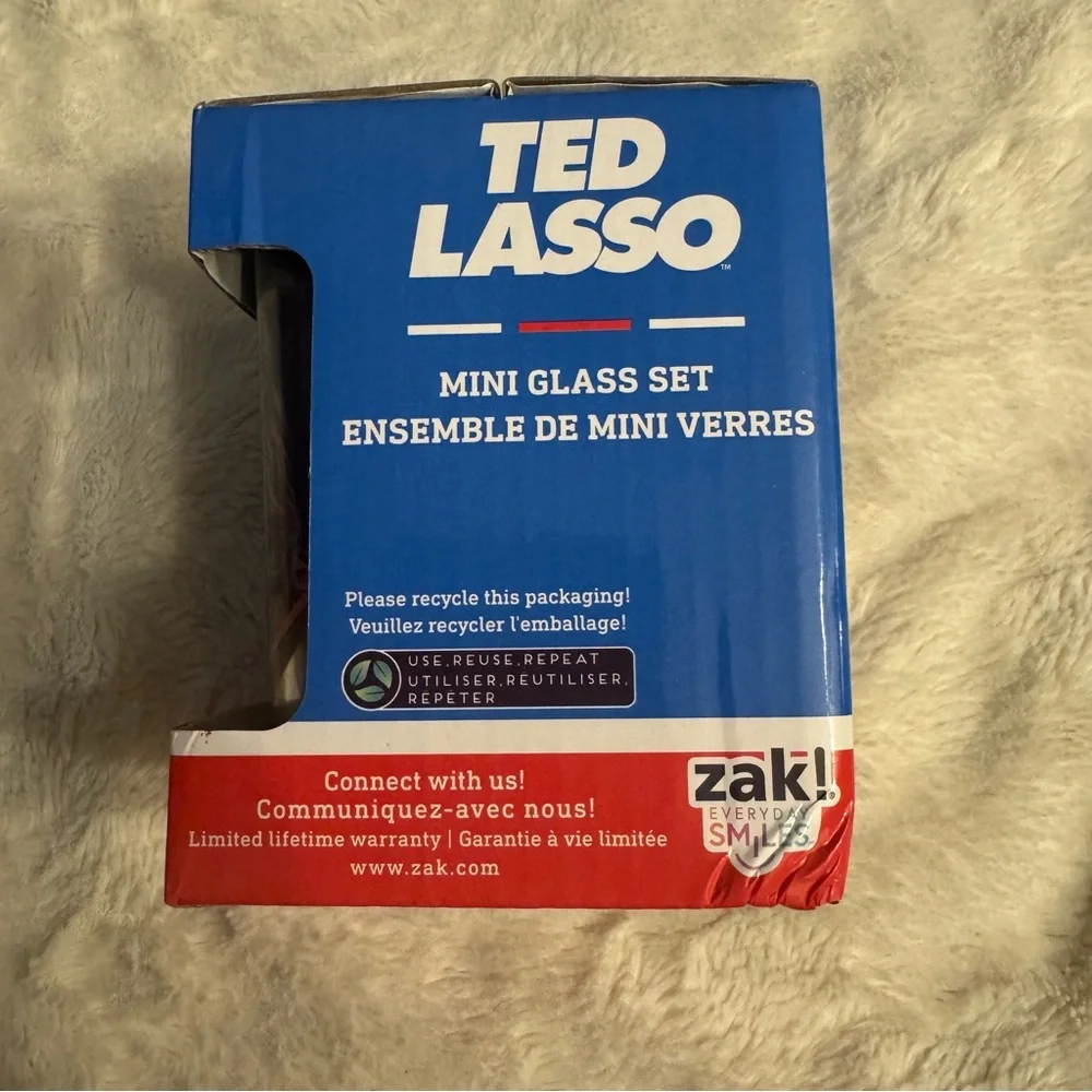 Ted Lasso Mini Glass Shot‎ Set of 4 Featuring Main Characters